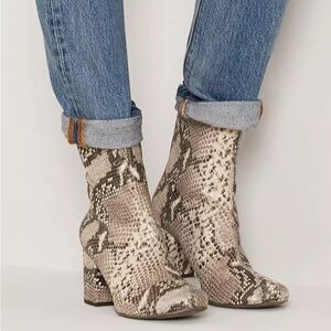 Free People Snake Skin Boots